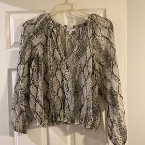 Express Snakeskin blouse. Size Small